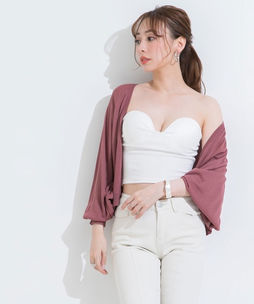 Newlyme(ニューリーミー)の「ハートネックリブベアトップ(タンクトップ・レディース・ホワイト/ブラック/ベージュ・LARGE/MEDIUM/SMALL)」の9枚目の写真