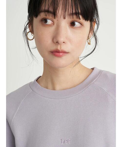 Lee（リー）の「Lee×earth ニットスリーブスウェット ＊（スウェット・レディース・ベージュ/オフホワイト/ライトパープル・FREE）」の7枚目の写真