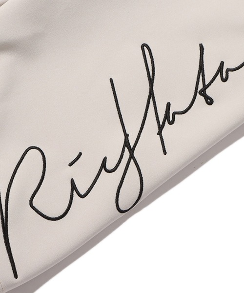 atmos pink（アトモスピンク）の「RIEHATA × atmospink  ロゴ刺繍 バイカーパンツ / アトモスピンク リエハタ × アトモスピンク ロゴシシュウ バイカーパンツ 【SP】（その他パンツ・レディース・ブラック/ベージュ・L/M）」の5枚目の写真