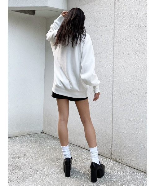 ENVYM(アンビー)の「HOLIDAYルーズPO(Tシャツ/カットソー・レディース・グレー/ブラック/ホワイト・FREE)」の6枚目の写真