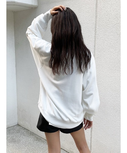 ENVYM(アンビー)の「HOLIDAYルーズPO(Tシャツ/カットソー・レディース・グレー/ブラック/ホワイト・FREE)」の7枚目の写真