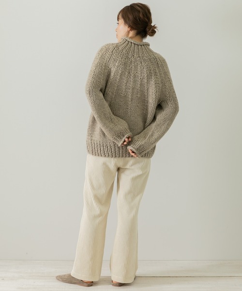 URBAN RESEARCH Sonny Label（アーバンリサーチサニーレーベル）の「ハンド求心ニットプルオーバー（ニット/セーター・レディース・グリーン/イエロー系その他/ベージュ・FREE）」の10枚目の写真