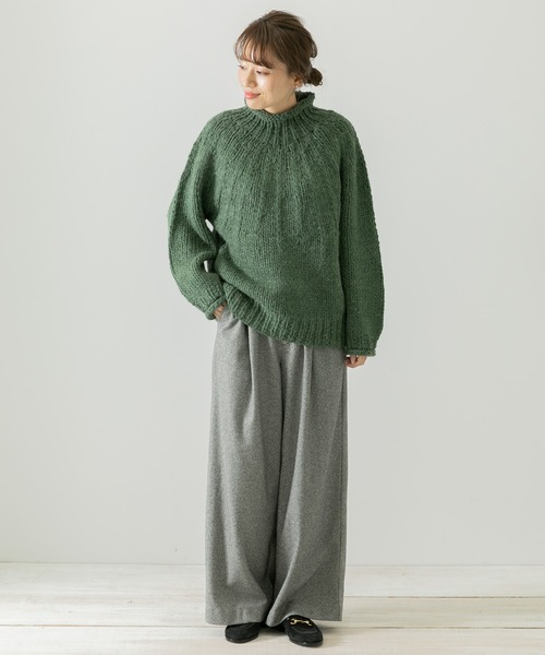 URBAN RESEARCH Sonny Label（アーバンリサーチサニーレーベル）の「ハンド求心ニットプルオーバー（ニット/セーター・レディース・グリーン/イエロー系その他/ベージュ・FREE）」の15枚目の写真