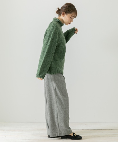 URBAN RESEARCH Sonny Label（アーバンリサーチサニーレーベル）の「ハンド求心ニットプルオーバー（ニット/セーター・レディース・グリーン/イエロー系その他/ベージュ・FREE）」の16枚目の写真