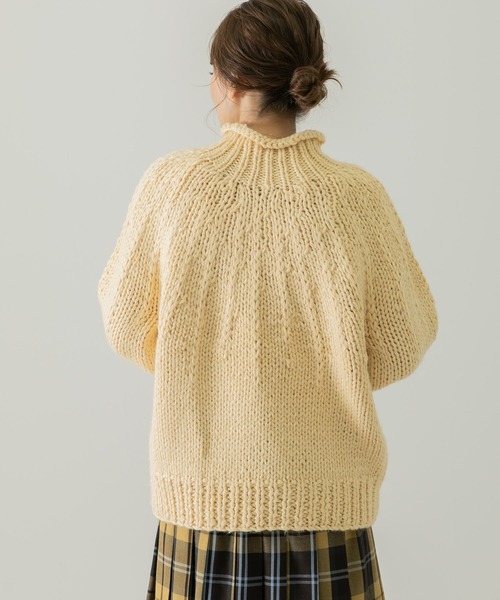 URBAN RESEARCH Sonny Label（アーバンリサーチサニーレーベル）の「ハンド求心ニットプルオーバー（ニット/セーター・レディース・グリーン/イエロー系その他/ベージュ・FREE）」の18枚目の写真
