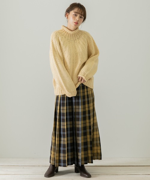 URBAN RESEARCH Sonny Label（アーバンリサーチサニーレーベル）の「ハンド求心ニットプルオーバー（ニット/セーター・レディース・グリーン/イエロー系その他/ベージュ・FREE）」の19枚目の写真