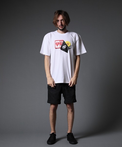 STUD MUFFIN(スタッドマフィン)の「mt7530-5.6ozコットン天竺 ステッカーフォーム&サガラパッチ SS Tシャツ(Tシャツ/カットソー・メンズ・ホワイト/ブラック/グリーン・2/3/4)」の5枚目の写真