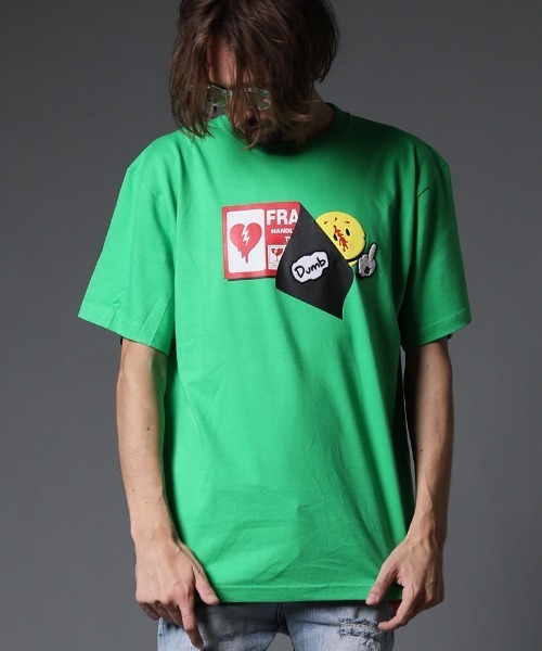 STUD MUFFIN(スタッドマフィン)の「mt7530-5.6ozコットン天竺 ステッカーフォーム&サガラパッチ SS Tシャツ(Tシャツ/カットソー・メンズ・ホワイト/ブラック/グリーン・2/3/4)」の10枚目の写真