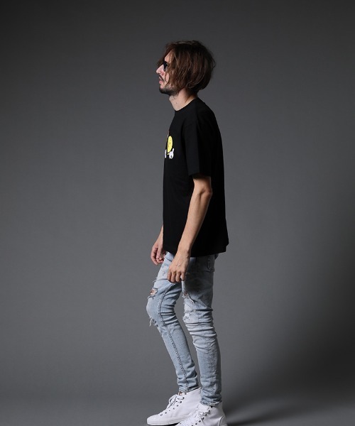 STUD MUFFIN(スタッドマフィン)の「mt7530-5.6ozコットン天竺 ステッカーフォーム&サガラパッチ SS Tシャツ(Tシャツ/カットソー・メンズ・ホワイト/ブラック/グリーン・2/3/4)」の18枚目の写真