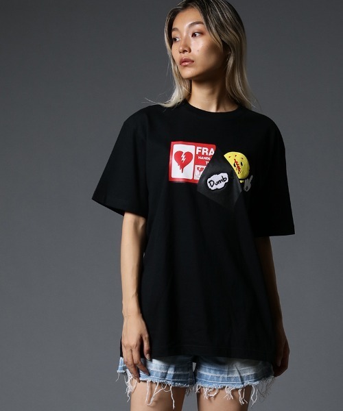 STUD MUFFIN(スタッドマフィン)の「mt7530-5.6ozコットン天竺 ステッカーフォーム&サガラパッチ SS Tシャツ(Tシャツ/カットソー・メンズ・ホワイト/ブラック/グリーン・2/3/4)」の22枚目の写真