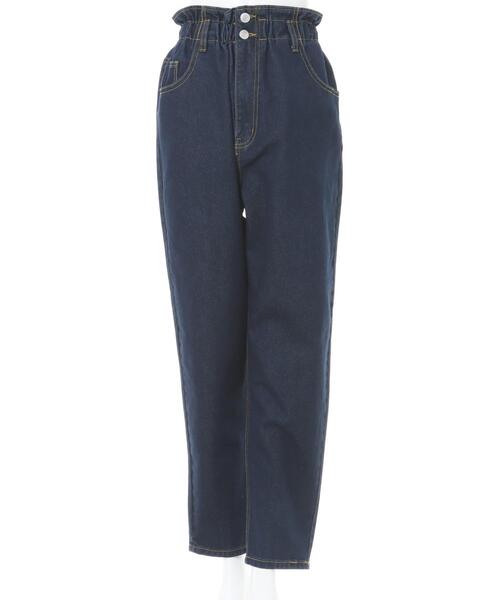 INGNI（イング）の「バックマムパンツ（デニムパンツ・レディース・ケミカルウォッシュ/グレー/インディゴブルー/アイボリー/グリーン/ブラック・FREE）」の16枚目の写真