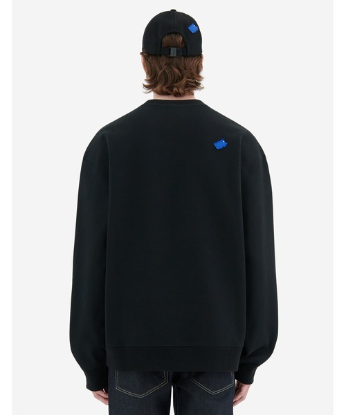 Maison Kitsune（メゾンキツネ）の「Yoga blue fox sweatshirt（スウェット・メンズ・ブラック・S/M/L）」の8枚目の写真