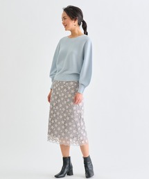 ANAYI（アナイ）の「スターエンブロイダリーAライン スカート  