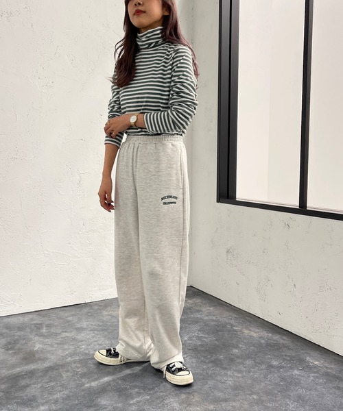 apres jour mignon（アプレジュールミニョン）の「マルチボーダータートル【ZOZOTOWN限定アイテム】（Tシャツ/カットソー・レディース・ブルー系その他/ホワイト系その他/ダークブルー・X-LARGE/フリー）」の19枚目の写真