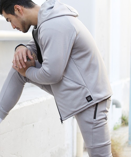 LIL VENDARS（リルヴェンダース）の「電熱 裏起毛テックスウェットパンツ（スウェットパンツ・メンズ・ブラック/ネイビー/グレー/オリーブ/チャコール・S/M/L/XL）」の21枚目の写真