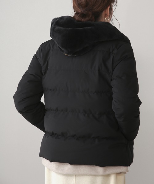 Bou Jeloud(ブージュルード)の「ファーフードダウンジャケット(ダウンジャケット/コート・レディース・チャコールグレー/ブラック/ベージュ・FREE)」の20枚目の写真