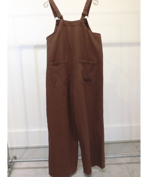 ulu(ウル)の「Cotton wide overall(サロペット/オーバーオール・レディース・ブラウン・FREE)」の9枚目の写真