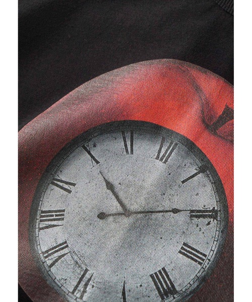 SHAREEF（シャリーフ）の「"APPLE" BIG SWEAT（スウェット・メンズ・ブラック/ブルー系その他/チャコール・1/2/3）」の6枚目の写真