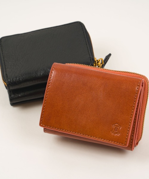 BELLIES YORK(ベリーズヨーク)の「【BELLIES YORK/ベリーズヨーク】コンパクト財布 三つ折り財布 小銭入れ付 イタリア牛革(財布・レディース・ブラウン/ブラック・FREE)」の5枚目の写真