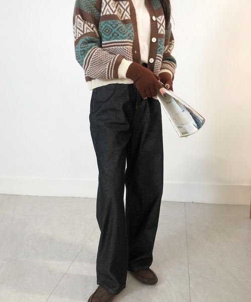 me+em select（ミームセレクト）の「フィンガーレス ニット グローブ（手袋・レディース・チャコールグレー/ブラック/ベージュ/ブラウン系その他/ブラウン系その他2・FREE）」の20枚目の写真