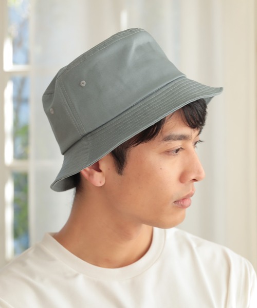 UNION STATION（ユニオンステーション）の「ツイル　バケットハット（ハット・メンズ・ホワイト/ベージュ/グレー/ブラック・FREE）」の4枚目の写真