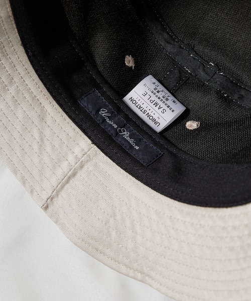 UNION STATION（ユニオンステーション）の「ツイル　バケットハット（ハット・メンズ・ホワイト/ベージュ/グレー/ブラック・FREE）」の14枚目の写真