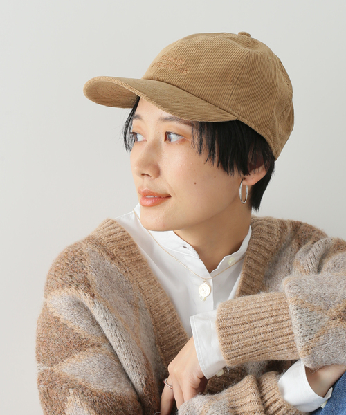 Simplicite(サンプリシテ)の「コーデュロイキャップ◆(ハット・レディース・チャコールグレー/ベージュ/グリーン/アイボリー・FREE)」の1枚目の写真