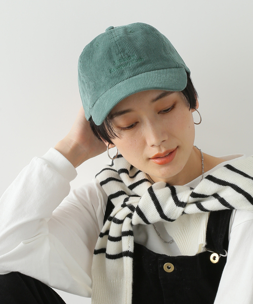 Simplicite(サンプリシテ)の「コーデュロイキャップ◆(ハット・レディース・チャコールグレー/ベージュ/グリーン/アイボリー・FREE)」の4枚目の写真