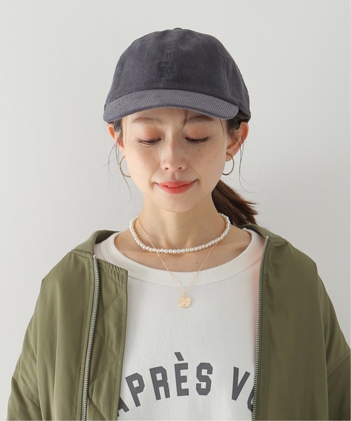 Simplicite(サンプリシテ)の「コーデュロイキャップ◆(ハット・レディース・チャコールグレー/ベージュ/グリーン/アイボリー・FREE)」の22枚目の写真