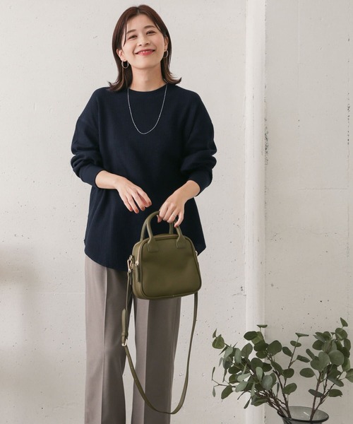 URBAN RESEARCH DOORS（アーバンリサーチドアーズ）の「ワッフルワイドプルオーバー（Tシャツ/カットソー・レディース・ライトグレー/ネイビー/カーキ・ONE）」の6枚目の写真