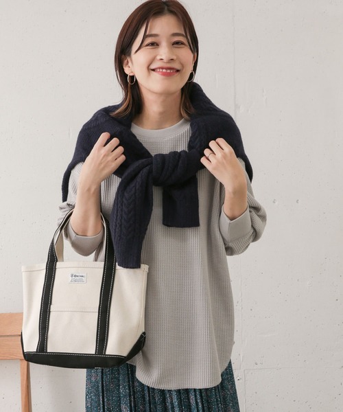 URBAN RESEARCH DOORS（アーバンリサーチドアーズ）の「ワッフルワイドプルオーバー（Tシャツ/カットソー・レディース・ライトグレー/ネイビー/カーキ・ONE）」の20枚目の写真