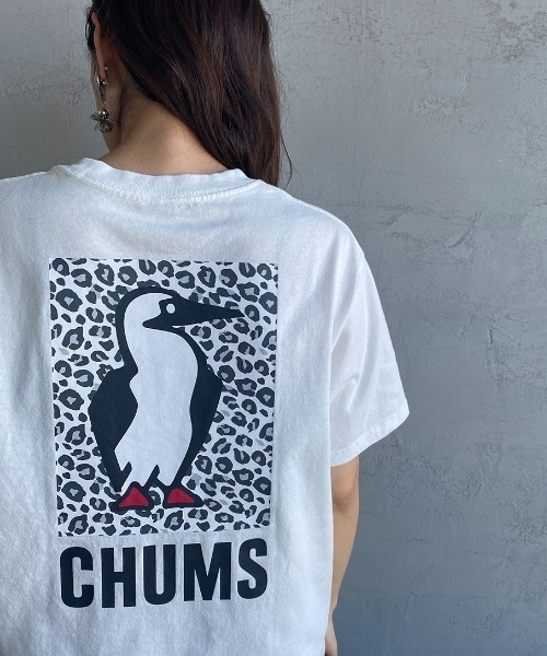 CHUMS チャムス フーデッド ベスト ジップアップ レオパード 豹柄 L CHUMS チャムス フーデッド ベスト ジップアップ レオパード 豹