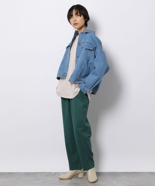 LAKOLE（ラコレ）の「ベーシックラウンドヘムロングスリーブTシャツ / 264038（Tシャツ/カットソー・レディース・ブラック/オフホワイト/ライトグリーン/サンドグレー・MEDIUM/SMALL）」の7枚目の写真