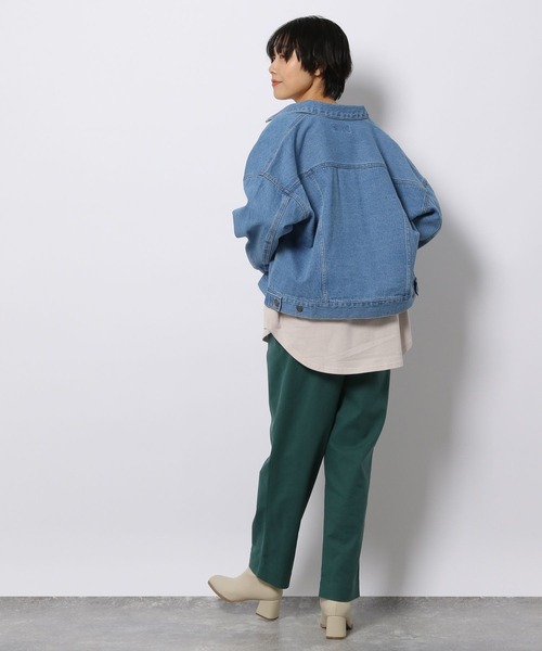 LAKOLE（ラコレ）の「ベーシックラウンドヘムロングスリーブTシャツ / 264038（Tシャツ/カットソー・レディース・ブラック/オフホワイト/ライトグリーン/サンドグレー・MEDIUM/SMALL）」の8枚目の写真
