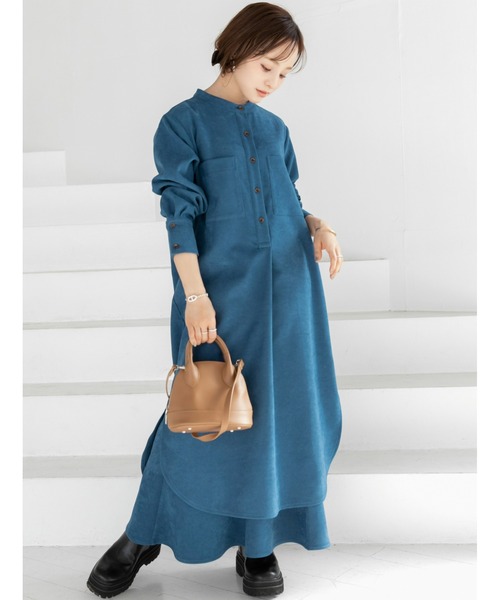 fifth(フィフス)の「コーデュロイハイウエストマーメイドスカート(スカート・レディース・ブルー/ブラウン・S/M)」の18枚目の写真