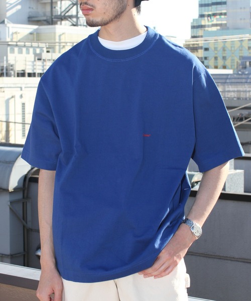 GYMPHLEX（ジムフレックス）の「GYMPHLEX/ジムフレックス　クルーネック　ショートスリーブTEE　CREWNECK SHORTSLEEVE TEE J-9271 HWJ（Tシャツ/カットソー・メンズ・ライトグレー/ブラック/ネイビー/オフホワイト/グリーン/サックスブルー/ダークグリーン/チャコールグレー/ロイヤルブルー・S/M/L）」の9枚目の写真