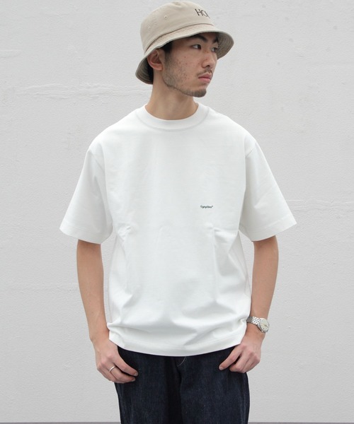 GYMPHLEX（ジムフレックス）の「GYMPHLEX/ジムフレックス　クルーネック　ショートスリーブTEE　CREWNECK SHORTSLEEVE TEE J-9271 HWJ（Tシャツ/カットソー・メンズ・ライトグレー/ブラック/ネイビー/オフホワイト/グリーン/サックスブルー/ダークグリーン/チャコールグレー/ロイヤルブルー・S/M/L）」の12枚目の写真