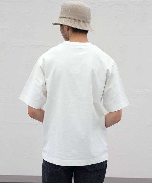 GYMPHLEX（ジムフレックス）の「GYMPHLEX/ジムフレックス　クルーネック　ショートスリーブTEE　CREWNECK SHORTSLEEVE TEE J-9271 HWJ（Tシャツ/カットソー・メンズ・ライトグレー/ブラック/ネイビー/オフホワイト/グリーン/サックスブルー/ダークグリーン/チャコールグレー/ロイヤルブルー・S/M/L）」の14枚目の写真