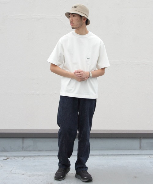 GYMPHLEX（ジムフレックス）の「GYMPHLEX/ジムフレックス　クルーネック　ショートスリーブTEE　CREWNECK SHORTSLEEVE TEE J-9271 HWJ（Tシャツ/カットソー・メンズ・ライトグレー/ブラック/ネイビー/オフホワイト/グリーン/サックスブルー/ダークグリーン/チャコールグレー/ロイヤルブルー・S/M/L）」の15枚目の写真