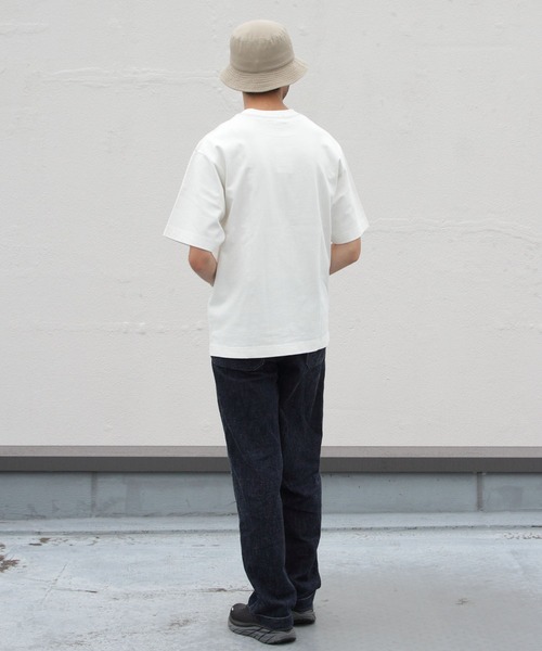 GYMPHLEX（ジムフレックス）の「GYMPHLEX/ジムフレックス　クルーネック　ショートスリーブTEE　CREWNECK SHORTSLEEVE TEE J-9271 HWJ（Tシャツ/カットソー・メンズ・ライトグレー/ブラック/ネイビー/オフホワイト/グリーン/サックスブルー/ダークグリーン/チャコールグレー/ロイヤルブルー・S/M/L）」の17枚目の写真