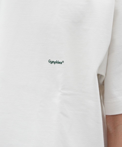 GYMPHLEX（ジムフレックス）の「GYMPHLEX/ジムフレックス　クルーネック　ショートスリーブTEE　CREWNECK SHORTSLEEVE TEE J-9271 HWJ（Tシャツ/カットソー・メンズ・ライトグレー/ブラック/ネイビー/オフホワイト/グリーン/サックスブルー/ダークグリーン/チャコールグレー/ロイヤルブルー・S/M/L）」の18枚目の写真