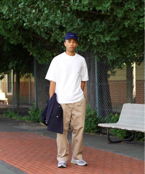 GYMPHLEX（ジムフレックス）の「GYMPHLEX/ジムフレックス　クルーネック　ショートスリーブTEE　CREWNECK SHORTSLEEVE TEE J-9271 HWJ（Tシャツ/カットソー・メンズ・ライトグレー/ブラック/ネイビー/オフホワイト/グリーン/サックスブルー/ダークグリーン/チャコールグレー/ロイヤルブルー・S/M/L）」の19枚目の写真