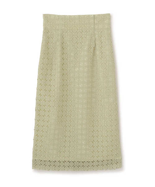 PROPORTION BODY DRESSING（プロポーションボディドレッシング）の「【美人百花4月号掲載商品】ハイウエストケミカルレースタイトスカート / 1212120308（スカート・レディース・オフホワイト/イエロー系その他/グレー・SMALL/X-SMALL/MEDIUM）」の16枚目の写真