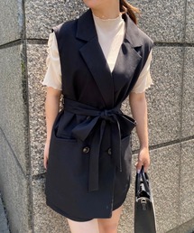 one after another NICE CLAUP | 【春の受注会アイテム】ジレ＋ショートパンツセットアップ(ベスト)