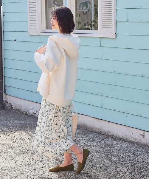 GLOBAL WORK（グローバルワーク）の「サラサラリラックススタイルアップワンピース/255794（ワンピース・レディース・ブラック/ネイビー/カーキ/その他/アイボリー/ホワイト系1・MEDIUM/LARGE）」の8枚目の写真