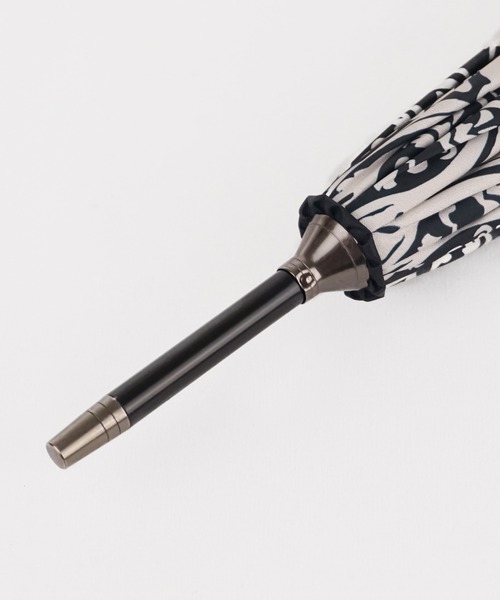 macocca（マコッカ）の「完全遮光 UVカット100% 日傘 晴雨兼用 ジャンプ傘 デザインシリーズ ダマスクモチーフ柄（長傘・レディース・モカ/ブラック/オフホワイト/ラベンダー/グリーン/ピンク・FREE）」の11枚目の写真