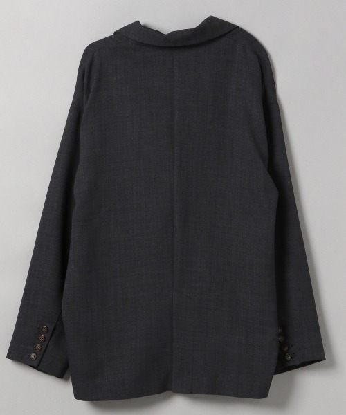 JEANASIS（ジーナシス）の「【SETUP対応】ドライオックステーラージャケット/ 214455（テーラードジャケット・レディース・チャコールグレー/ピンク/ベージュ/グリーン・FREE）」の5枚目の写真