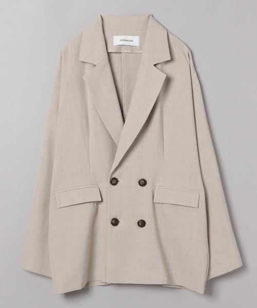 JEANASIS（ジーナシス）の「【SETUP対応】ドライオックステーラージャケット/ 214455（テーラードジャケット・レディース・チャコールグレー/ピンク/ベージュ/グリーン・FREE）」の20枚目の写真