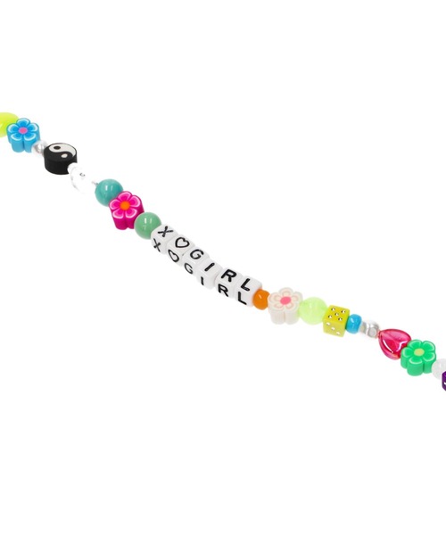 X-girl（エックスガール）の「BEAD ANKLET（アンクレット・レディース・ブラック/マルチ・ONE SIZE）」の5枚目の写真