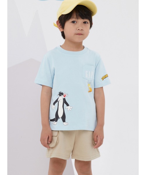 GAP(ギャップ)の「babyGap WB(TM) ルーニー・テューンズTシャツ(Tシャツ/カットソー・キッズ・ネイビー/その他・12-18M/2 YRS/3 YRS/4 YRS/18-24M/5 YRS)」の1枚目の写真